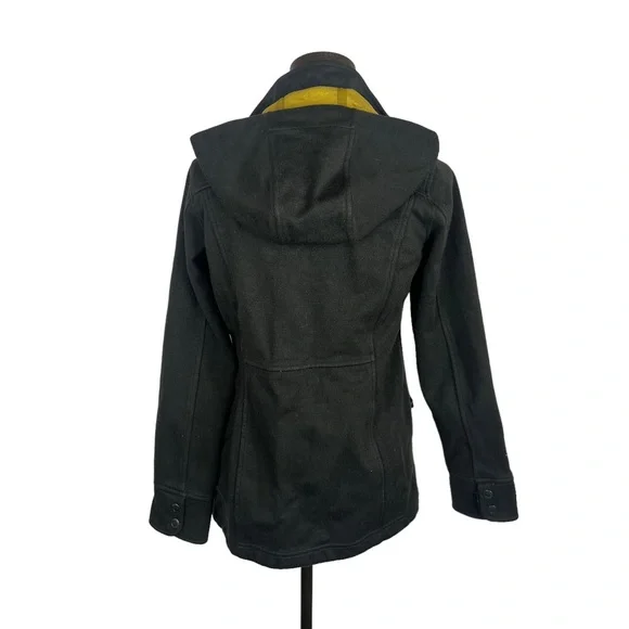 Royal Robbins brown grey full zip hooded knit jacket SZ S - Picture 3 of 11